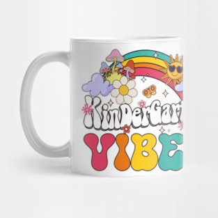 kindergarten Vibes - Kinder Team Retro 1st Day of School Mug